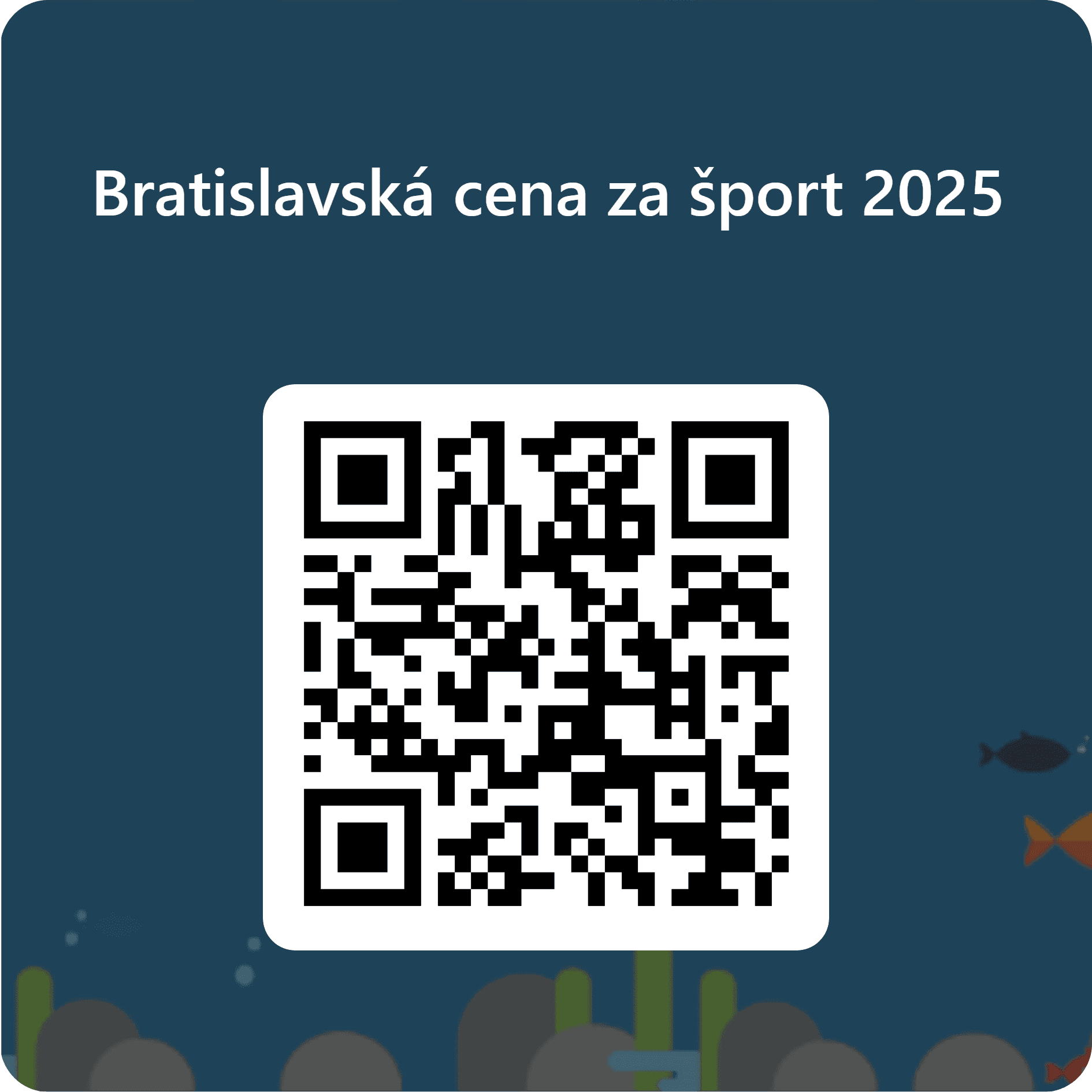 QR kód na hlasovanie o BRATISLAVSKÁ CENA ZA ŠPORT 2025